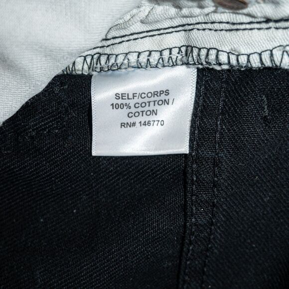 RE/DONE x Levi's size 24 2-Tone Black White Denim Jeans Vintage stained - Picture 8 of 10